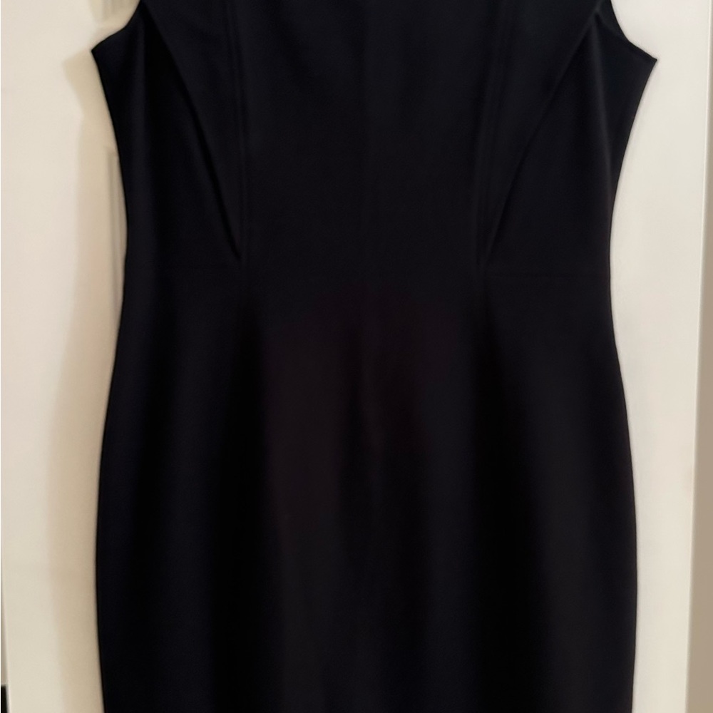 Escada Red label Black Seath Dress, Sz 42 or 6 - Picture 2 of 10